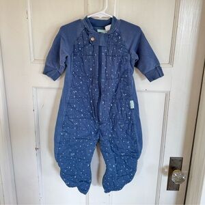Ergopouch blue starry sky sleep suit sack size 3-12 month